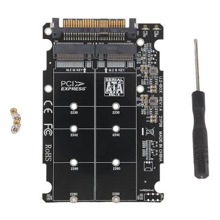 2 in 1 m.2 NVMe SATA u2PCB M.2 NVMe SSD key M key B SSD to U.2 SFF-8639 adapter